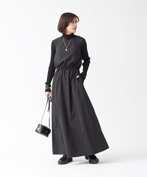 Rouge vif Anna(ルージュヴィフアンナ)の「マキシワンピース(ワンピース・レディース・グレー/ブラック・フリー)」の2枚目の写真
