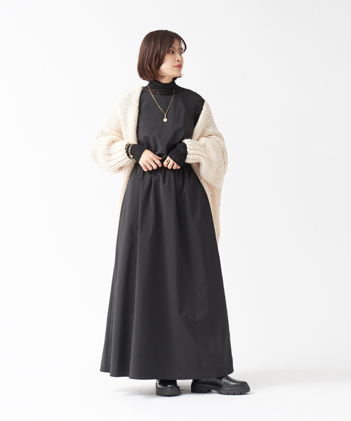 Rouge vif Anna(ルージュヴィフアンナ)の「マキシワンピース(ワンピース・レディース・グレー/ブラック・フリー)」の4枚目の写真