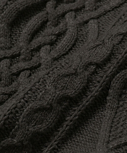 BEAMS LIGHTS（ビームスライツ）の「BEAMS LIGHTS / ルーズ ケーブル クルーネック ニット（ニット/セーター・メンズ・ネイビー/オフホワイト/チャコールグレー/インディゴブルー/ブラック/ホワイト・SMALL/MEDIUM/LARGE）」の19枚目の写真