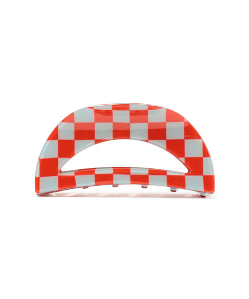 Ray BEAMS（レイビームス）の「Ray BEAMS / チェッカー ラウンド クリップ（バレッタ/ヘアクリップ・レディース・ブラック/レッド/グリーン・ONE SIZE）」の7枚目の写真