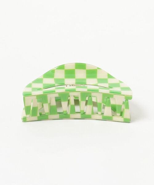 Ray BEAMS（レイビームス）の「Ray BEAMS / チェッカー ラウンド クリップ（バレッタ/ヘアクリップ・レディース・ブラック/レッド/グリーン・ONE SIZE）」の12枚目の写真
