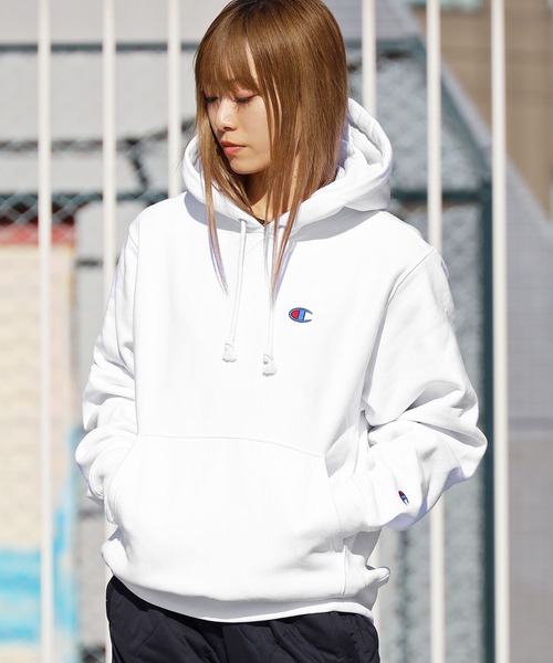 チャンピオンREVERSEWEAVEリバースウィーブプルオーバー刺繍ワン  