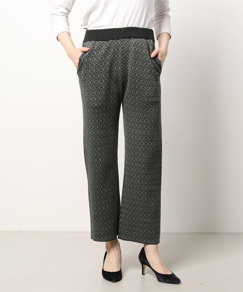 Samansa Mos2 blue（サマンサモスモスブルー）の「ジャカードニット