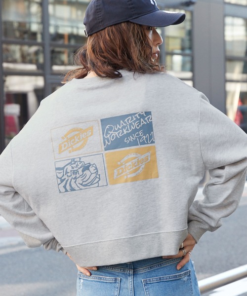 Dickies(ディッキーズ)の「Dickies/ディッキーズ 裏毛グラフィックプリントスウェット(スウェット・レディース・オレンジ/ブルー/グリーン/オートミール/ベージュ系2/ベージュ系3・M/L)」の22枚目の写真