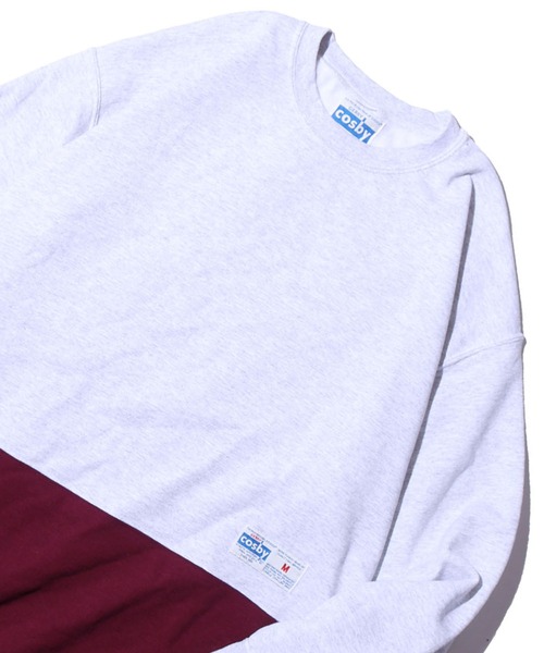 GERRY（ジェリー）の「GERRY COSBY/ジェリーコスビー TALL-SIZE 2T TUBE CREW SWEAT ツートーン ワンピース（ワンピース・レディース・アッシュグレー/パープル/ネイビー/グリーン/ヘザーグレー/ワイン・M）」の8枚目の写真