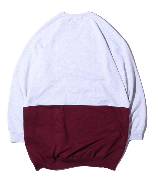 GERRY（ジェリー）の「GERRY COSBY/ジェリーコスビー TALL-SIZE 2T TUBE CREW SWEAT ツートーン ワンピース（ワンピース・レディース・アッシュグレー/パープル/ネイビー/グリーン/ヘザーグレー/ワイン・M）」の9枚目の写真