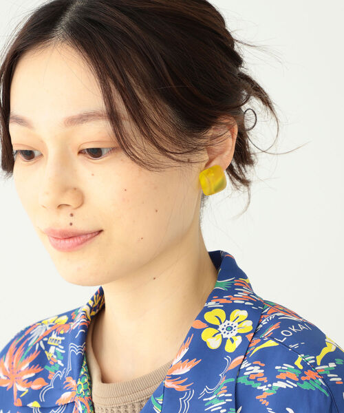 BEAMS BOY（ビームスボーイ）の「BEAMS BOY / クリア イヤリング（イヤリング・レディース・ホワイト/ホワイト系その他2/オレンジ/イエロー/グリーン/ライトブルー・ONE SIZE）」の6枚目の写真