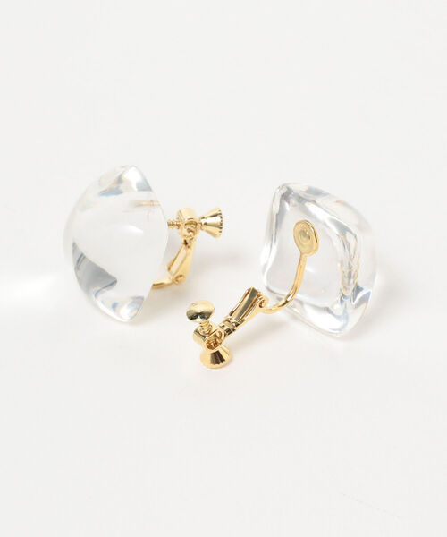 BEAMS BOY（ビームスボーイ）の「BEAMS BOY / クリア イヤリング（イヤリング・レディース・ホワイト/ホワイト系その他2/オレンジ/イエロー/グリーン/ライトブルー・ONE SIZE）」の7枚目の写真