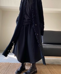 【chuclla】【2022SS】Fray detail long knit cardigan chw22s047