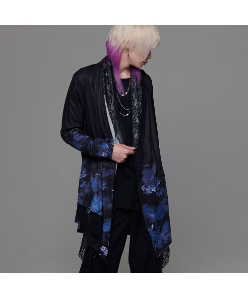 CIVARIZE レイヤードカーディガン 黒×青 CIVARIZE（シヴァーライズ）の「『CIVARIZE/シヴァーライズ