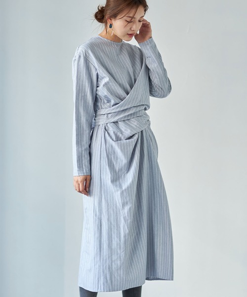24 Off シャツワンピース アルケミスト のシャツワンピース ストライプツイストワンピース 1 ez を購入できます Bonjour Eachストライプツイストワンピース 22年最新入荷