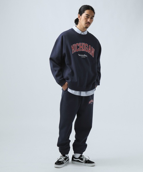 TeddyBear SPORTS BRAND(テディベアスポーツブランド)の「【Teddy Bear SPORTS BRAND×BAYFLOW】スウェットプルオーバー(スウェット・メンズ・ネイビー/グレー/オフホワイト/グリーン・MEDIUM/LARGE)」の11枚目の写真