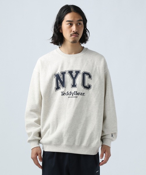 TeddyBear SPORTS BRAND(テディベアスポーツブランド)の「【Teddy Bear SPORTS BRAND×BAYFLOW】スウェットプルオーバー(スウェット・メンズ・ネイビー/グレー/オフホワイト/グリーン・MEDIUM/LARGE)」の8枚目の写真