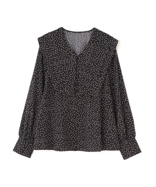 N.（N. Natural Beauty Basic）（エヌエヌナチュラルビューティーベーシック）の「◆スクエアビックカラーブラウス（シャツ/ブラウス・レディース・オフホワイト/ブルー/ドット・MEDIUM）」の15枚目の写真