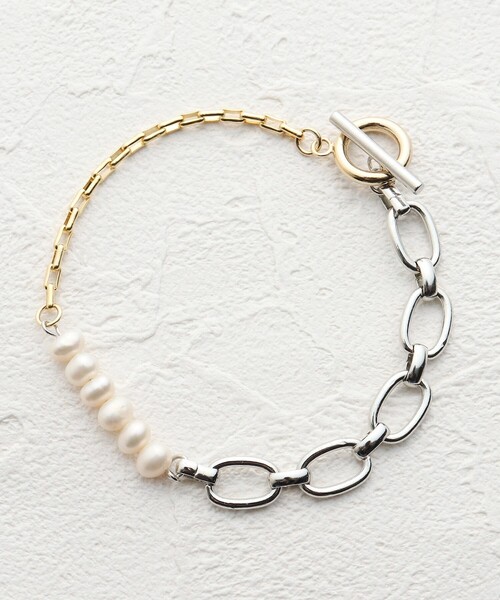 THE SHOP TK (ザ ショップ ティーケー )の「◆【Nerine】ミックスカラーチェーンブレスレット(ブレスレット・レディース・シルバー/ゴールド・99)」の6枚目の写真