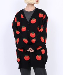 PUNYUS | フード柄ロングニットカーディガン(カーディガン/ボレロ)