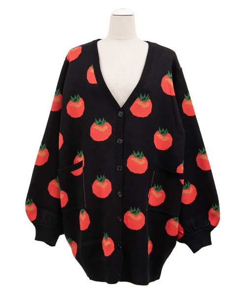 PUNYUS（プニュズ）の「フード柄ロングニットカーディガン