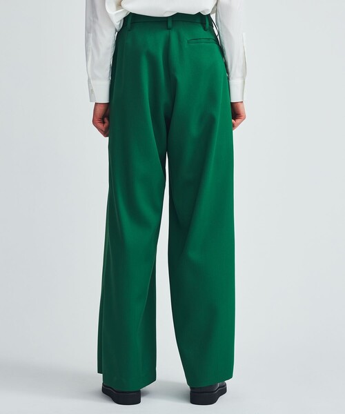 LiNoH（リノー）の「BELTED WIDE PANTS（スラックス・メンズ・ブラック/グリーン・2/1）」の6枚目の写真