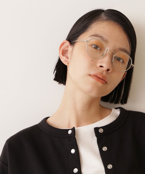 NATURAL BEAUTY BASIC(ナチュラルビューティーベーシック)の「メタルボストングラス(メガネ・レディース・シルバー/ゴールド・フリ-)」の6枚目の写真