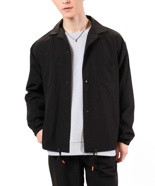 TopIsm(トップイズム)の「撥水加工 冷感ストレッチ オープンカラーシャツ(シャツ/ブラウス・メンズ・ブルー/グレー/ブラック・M/L/LL)」の8枚目の写真