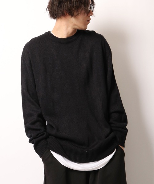 ByTheR（バイザアール）の「BYTHER 韓国ブランド バックプリントニット（ニット/セーター・メンズ・ブラック・FREE）」の5枚目の写真