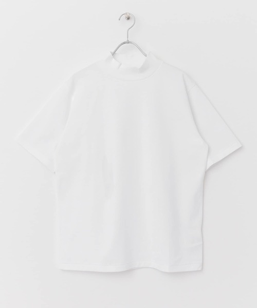 URBAN RESEARCH DOORS（アーバンリサーチドアーズ）の「『抗菌/防臭』LIFE STYLE TAILOR　シルケットポンチストレッチモックネックTシャツ（Tシャツ/カットソー・メンズ・ホワイト・MEDIUM/LARGE）」の10枚目の写真