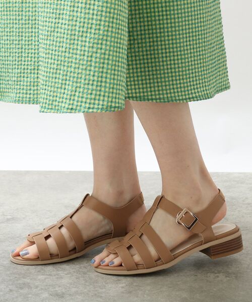 grove（グローブ）の「◆シンプルグルカサンダル（サンダル・レディース・ブラック/アイボリー/ベージュ・25/35/45）」の12枚目の写真