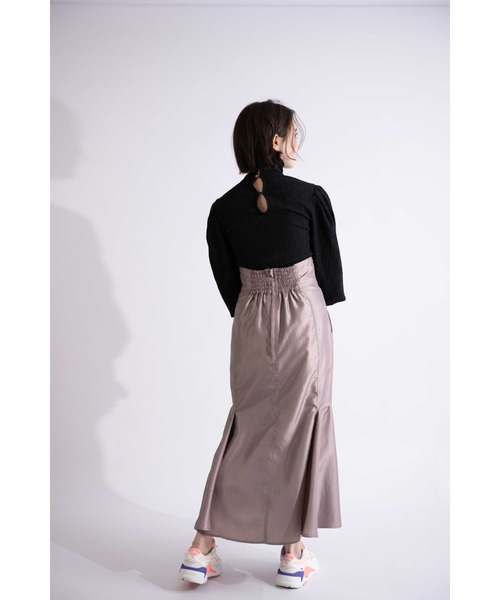 MIXXDAVID（ミックスディビッド）の「ヴィンテージタフタマーメイドスカート（Tシャツ/カットソー・レディース・ブラック/グレー・FREE）」の12枚目の写真