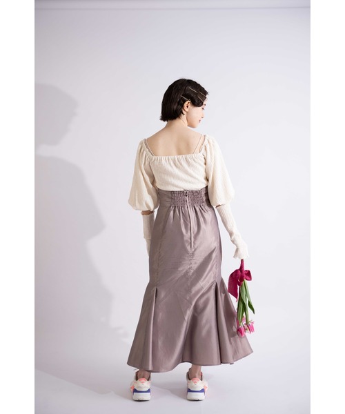 MIXXDAVID（ミックスディビッド）の「ヴィンテージタフタマーメイドスカート（Tシャツ/カットソー・レディース・ブラック/グレー・FREE）」の21枚目の写真