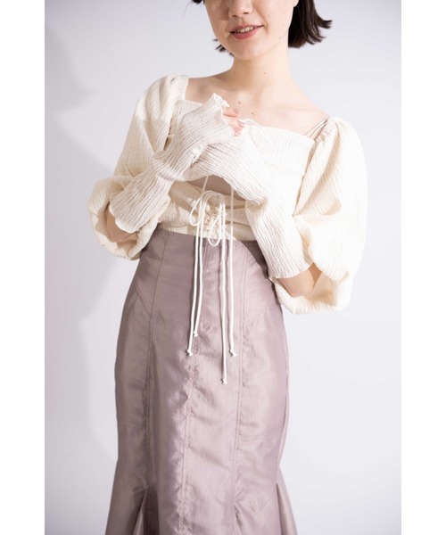 MIXXDAVID（ミックスディビッド）の「ヴィンテージタフタマーメイドスカート（Tシャツ/カットソー・レディース・ブラック/グレー・FREE）」の20枚目の写真