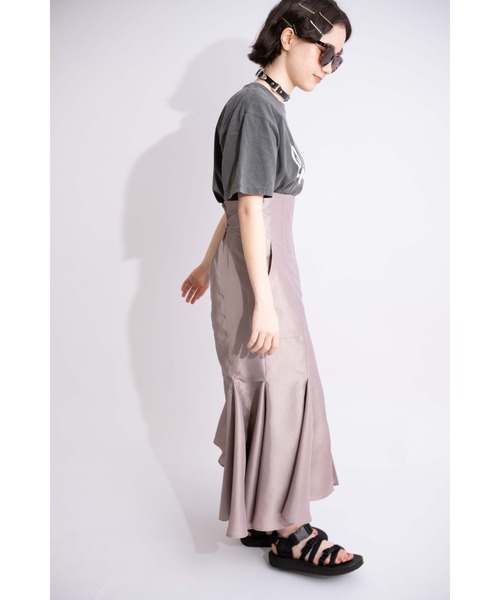 MIXXDAVID（ミックスディビッド）の「ヴィンテージタフタマーメイドスカート（Tシャツ/カットソー・レディース・ブラック/グレー・FREE）」の17枚目の写真