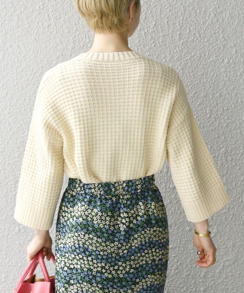 ☆美品◇シップスエニィ◇ リサイクルコットンバスケットクルー