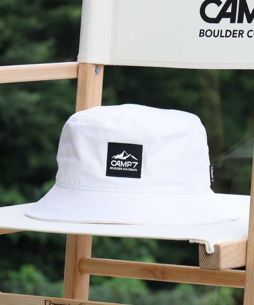 CAMP7（キャンプセブン）の「【CAMP7】ボックスロゴハット（ハット・メンズ・ベージュ/ホワイト/ブラック・フリー）」の2枚目の写真