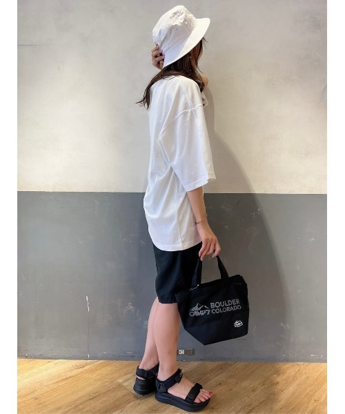 CAMP7（キャンプセブン）の「【CAMP7】ボックスロゴハット（ハット・メンズ・ベージュ/ホワイト/ブラック・フリー）」の8枚目の写真