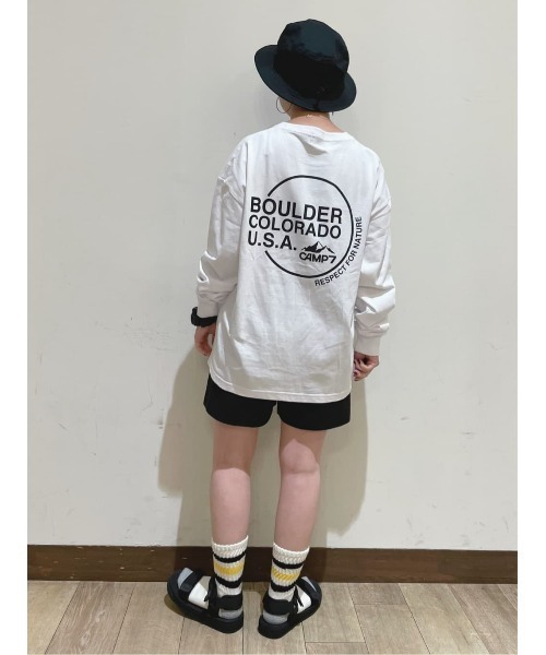 CAMP7（キャンプセブン）の「【CAMP7】ボックスロゴハット（ハット・メンズ・ベージュ/ホワイト/ブラック・フリー）」の18枚目の写真