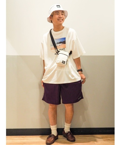 CAMP7（キャンプセブン）の「【CAMP7】ボックスロゴハット（ハット・メンズ・ベージュ/ホワイト/ブラック・フリー）」の4枚目の写真