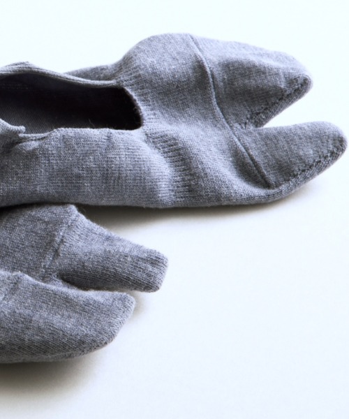 rasox（ラソックス）の「rasox（ラソックス）／　タビ・カバーソックス（ソックス/靴下・レディース・杢グレー/ブラック/ブルー/ホワイト・LARGE/SMALL/MEDIUM）」の7枚目の写真