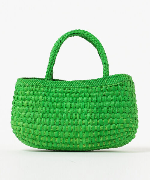 BEAMS BOY(ビームスボーイ)の「MAGDA MADE × BEAMS BOY / パロマ バッグ(かごバッグ・レディース・ライトグリーン/フューシャピンク・ONE SIZE)」の12枚目の写真