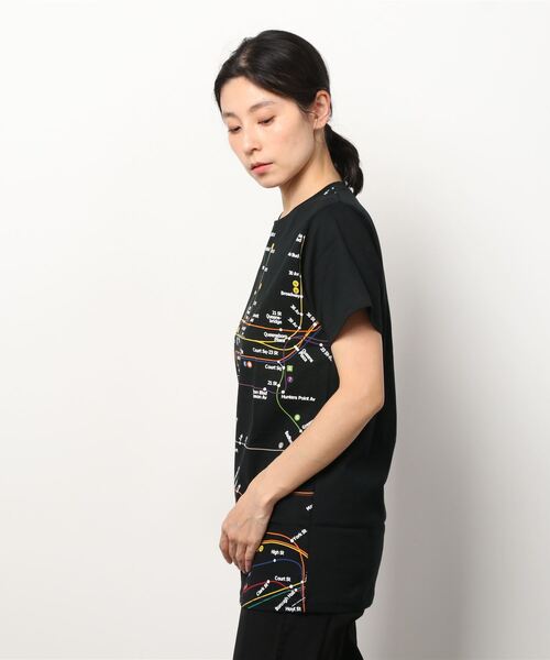 INNOCENT（イノセント）の「【T18】【MANHATTAN MAP】TEE（Tシャツ/カットソー・レディース・ホワイト/ブラック・MEDIUM/LARGE/SMALL）」の3枚目の写真