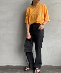 [carhartt WIP/カーハートダブリューアイピー] ワンポイントロゴ ショートスリーブポケットTシャツ