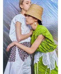 UN3D. | ショートギャザーシャツ(シャツ/ブラウス)