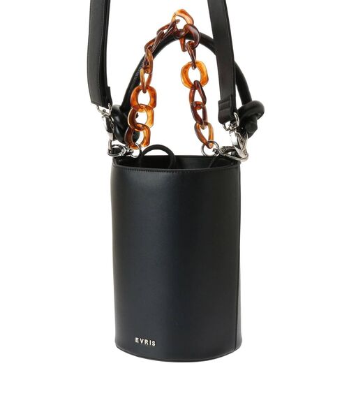 EVRIS（エヴリス）の「チェーンバケツBAG（ショルダーバッグ・レディース・ホワイト/ブラック/グリーン・FREE）」の20枚目の写真