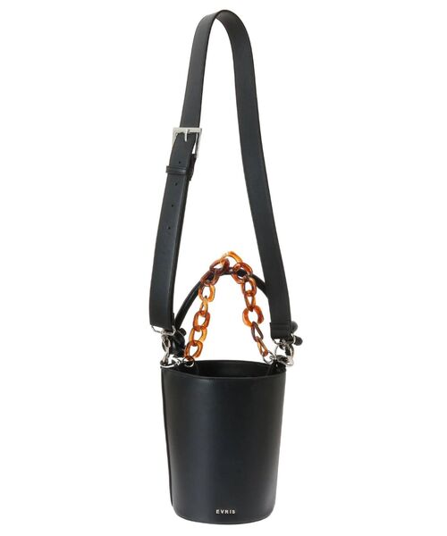 EVRIS（エヴリス）の「チェーンバケツBAG（ショルダーバッグ・レディース・ホワイト/ブラック/グリーン・FREE）」の22枚目の写真