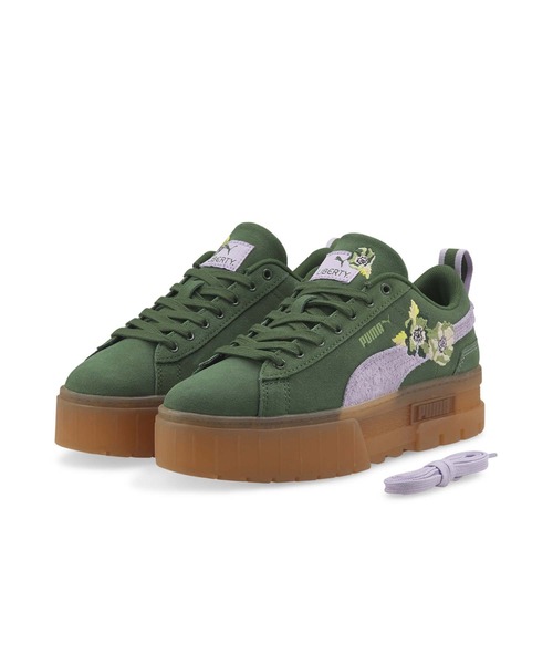 PUMA　プーマ　メイズ　リバティー　23.5　グリーン　厚底 PUMA（プーマ）の「PUMA MAYZE LIBERTY / プーマ メイズ