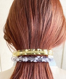 tone（トーン）の「【KuKuLu TOKYO】acrylic crushed pearl valletta（バレッタ/ヘアクリップ）」