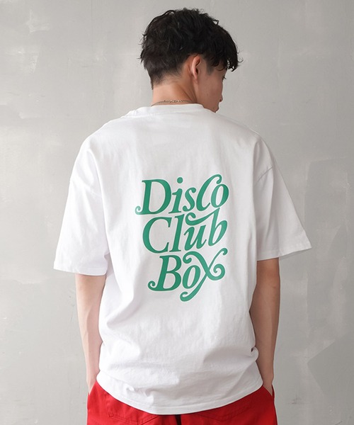 SPINNS（スピンズ）の「【ビッグシルエット】バックプリント ビッグTシャツ（Tシャツ/カットソー・メンズ・ホワイト×レッド/ホワイト×グリーン/ブラック/グリーン/ブラウン/ブラック×イエロー/ホワイト×ブルー・ONESIZE）」の2枚目の写真