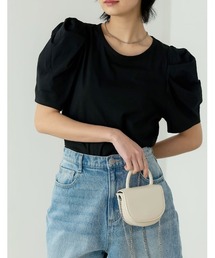 Re:EDIT | [神山まりあさん着用]シルケットショルダータックTシャツ(Tシャツ/カットソー)