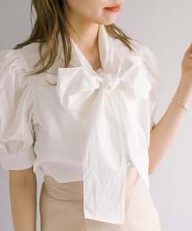 OLIVE des OLIVE | ボウタイ半袖ブラウス(シャツ/ブラウス)