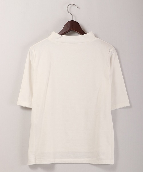 A.N.L(エーエヌエル レーベル)の「A.N.L 抗ウイルス加工 モックネックTシャツ 日本製(Tシャツ/カットソー・レディース・ブラック/オフホワイト/ベージュ・38)」の19枚目の写真