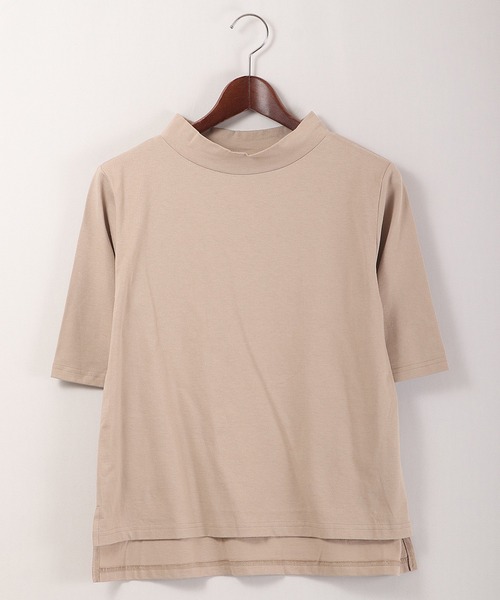 A.N.L(エーエヌエル レーベル)の「A.N.L 抗ウイルス加工 モックネックTシャツ 日本製(Tシャツ/カットソー・レディース・ブラック/オフホワイト/ベージュ・38)」の22枚目の写真